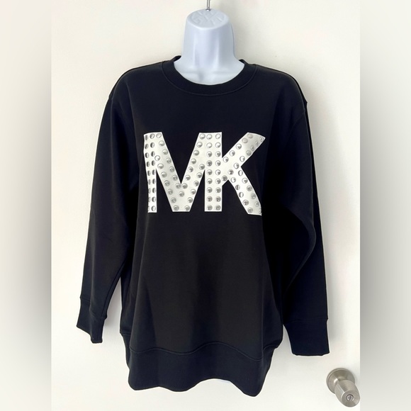 MICHAEL Kors Studded Logo Graphic Sweatshirt - Picture 2 of 9